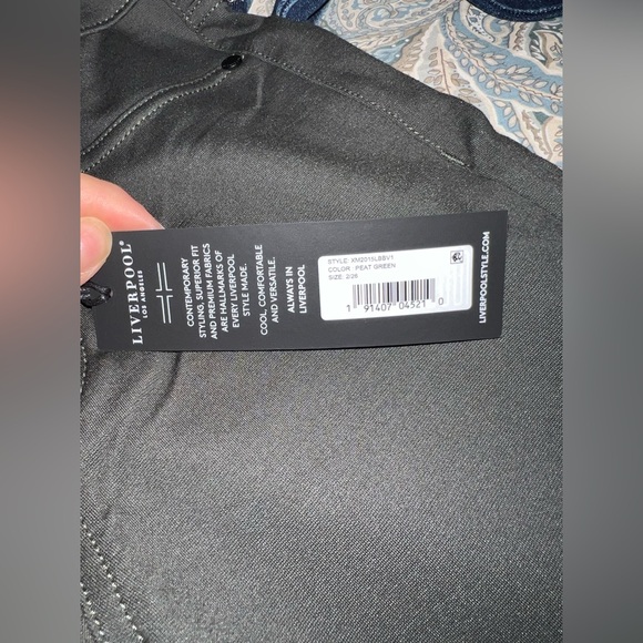 Liverpool size 2/26 peat green skinny pants - Picture 2 of 6